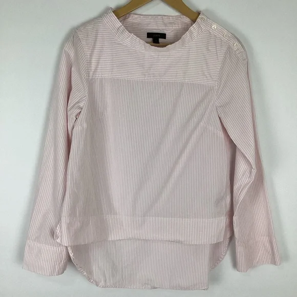 J. Crew Funnelneck Striped Top Size 4