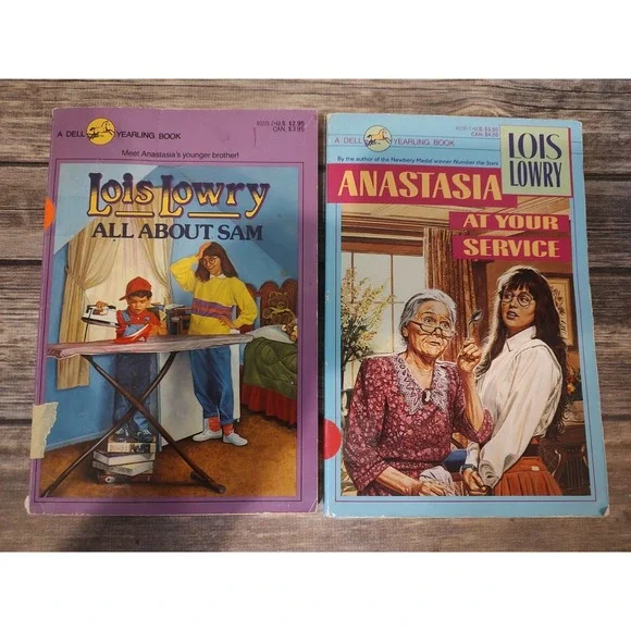 VTG Lois Lowry PB Book Lot of 2 All About Sam. Anastasia At Your Service