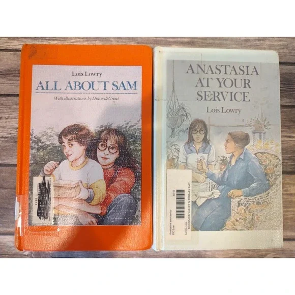 Vtg Hardcover Lowis Lowry All About Sam Anastasia At Your Service