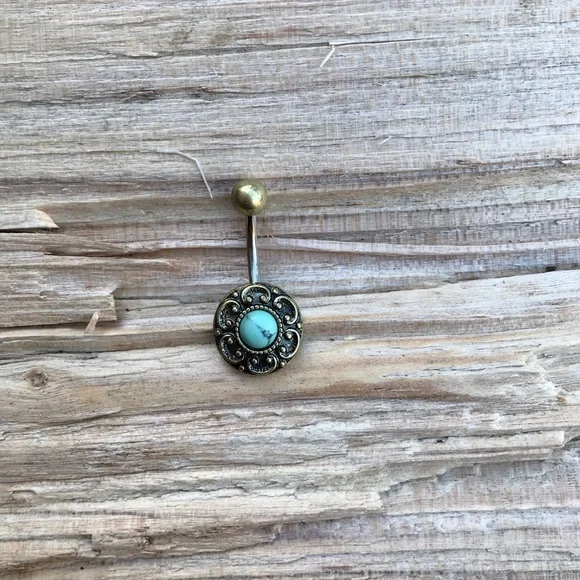 Antique Belly Button Ring‎