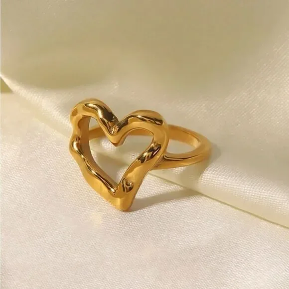 bohemian heart ring C34