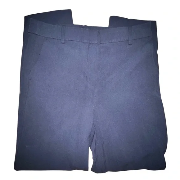 J.Crew Ruby Crop Pants Size 4 Navy Blue Slim Fit Trousers