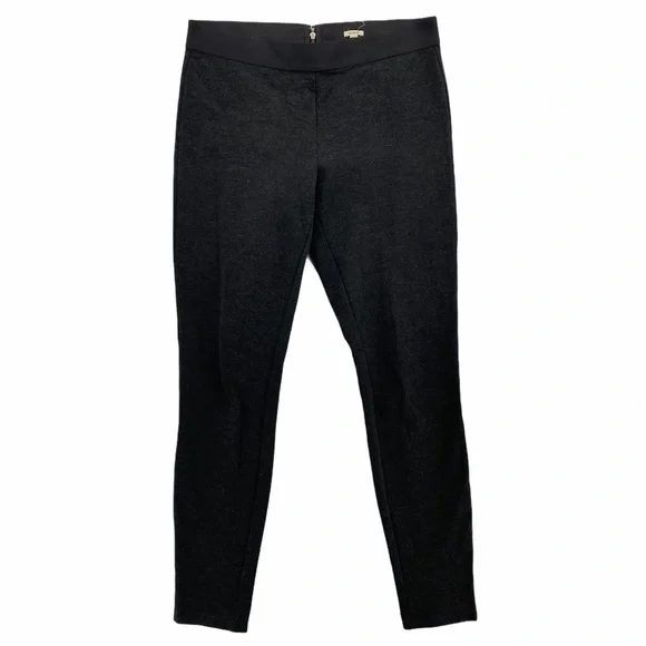 J. Crew Charcoal Stretch Mid Rise Pixie Pant Seamed Skinny‎ Exposed Zipper