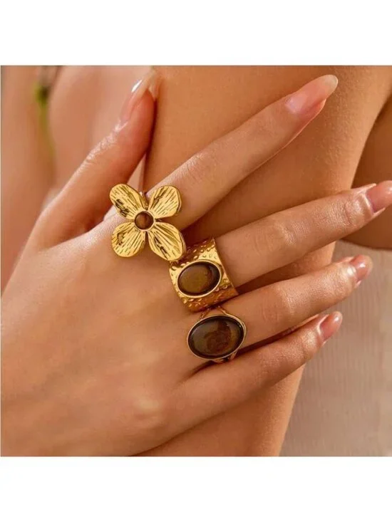 Tiger eye Ring Q116