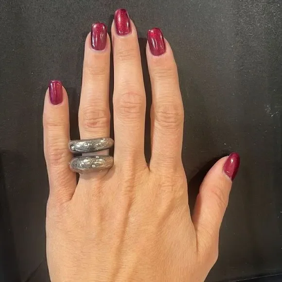 Solid Sterling Silver Avant Garde Ring