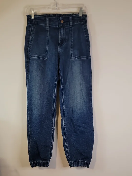 J. Crew Dark Blue Boyfriend Jeans with Elastic Cuffs NWOT