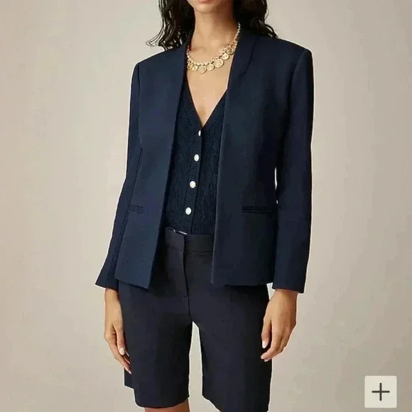 J. Crew‎ Going out Blazer Navy Color Size 2