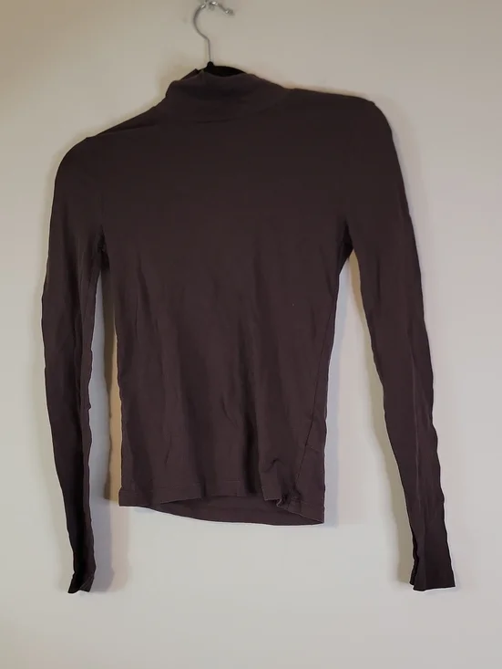 J. Crew Women's Long Sleeve Turtleneck in Dark Brown