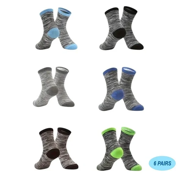 Sports Casual Crew Socks 7-10 YO Boys Retro Striped Soft Anti-slip‎ Youth NEW