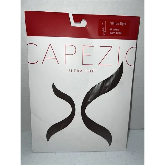 Capezio Stirrup Tight #1961 Tights Size S/M Java Brown Color NIB