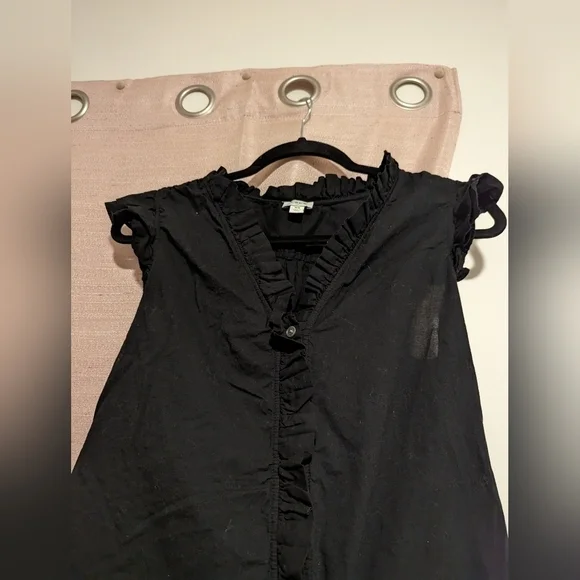 J. Crew black button down top‎ size XS
