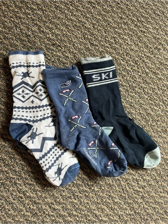 Vineyard Vines Kids Ski 3-Pack Socks