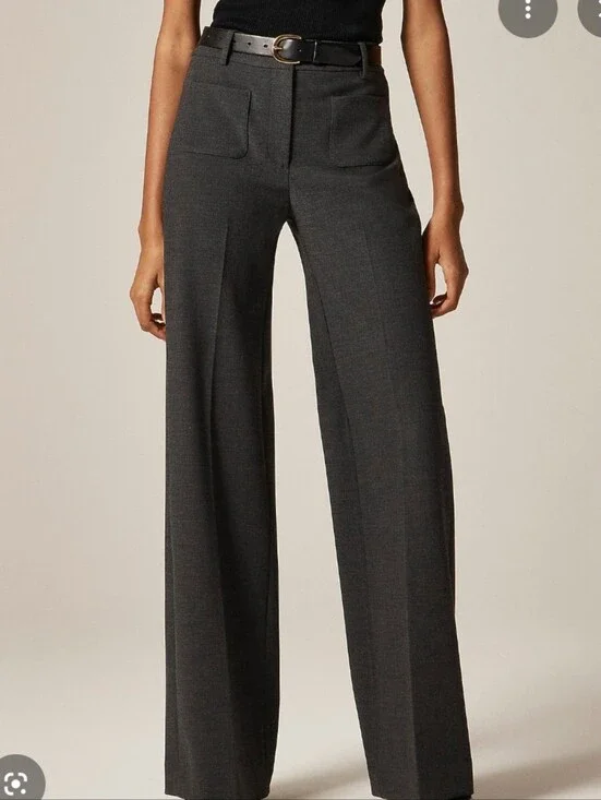 J Crew Petite Carolina pant in four-season stretch CP152 Size 8 Petite Black