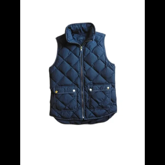 J.Crew Black Quilted Puffer Vest XS