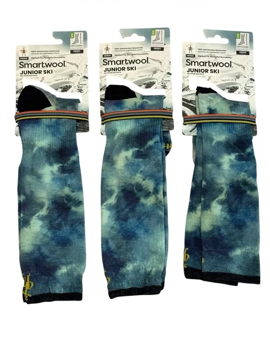 Smartwool Junior Ski Over Calf Zero Cushion Socks Lot of 3 Unisex Medium New