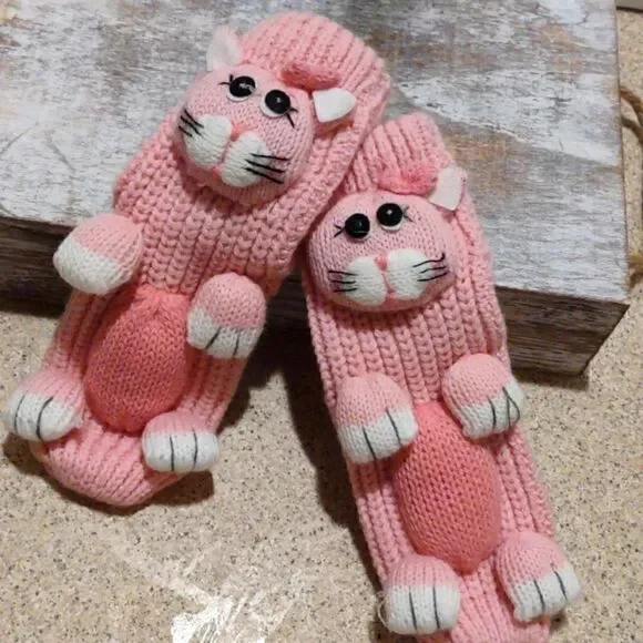 👍 Kids Sweater Socks Kittens. K1