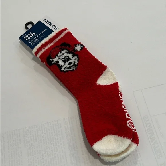 Old Navy Red and White Cozy Socks for kids