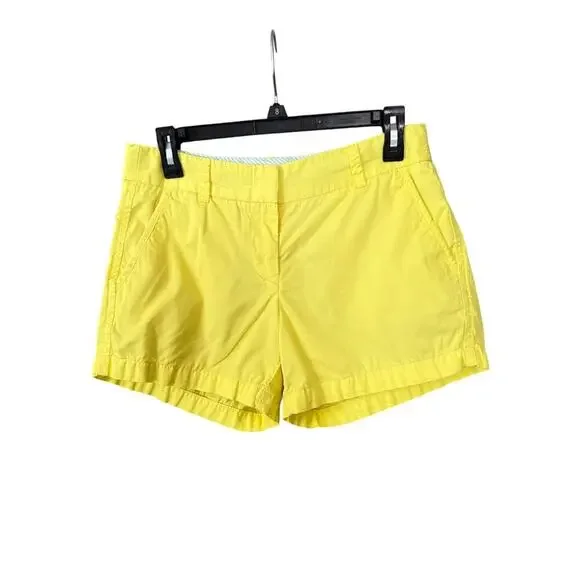 J. Crew Yellow Shorts Women's Size 4