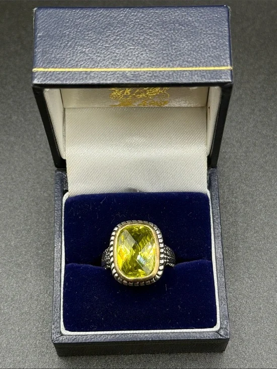 Yellow Gemstone Halo Ring - Women Jewelry