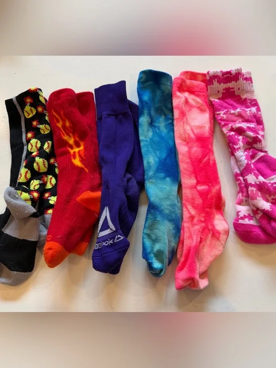 Girls softball socks