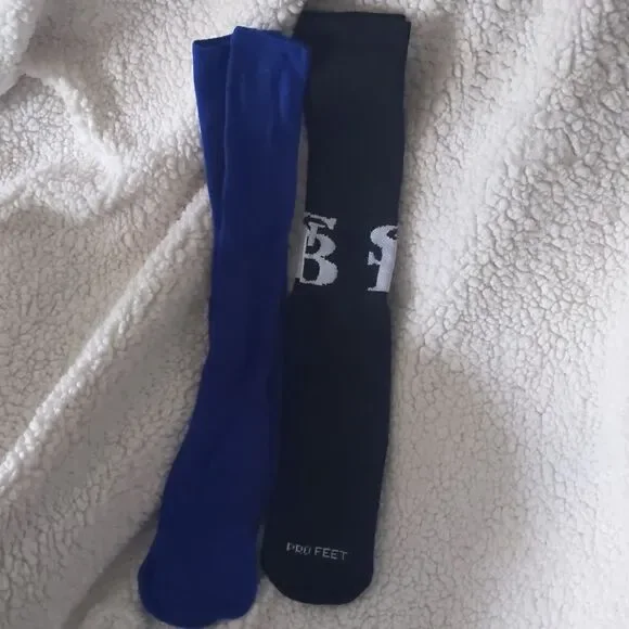 Baseball/ softball socks youth. Black and blue