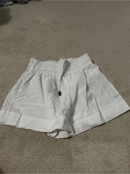 J. Crew White Smocked Waist Women's Shorts