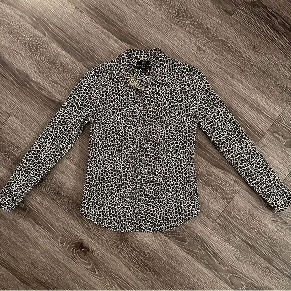 J. crew Slim Leopard Button Down