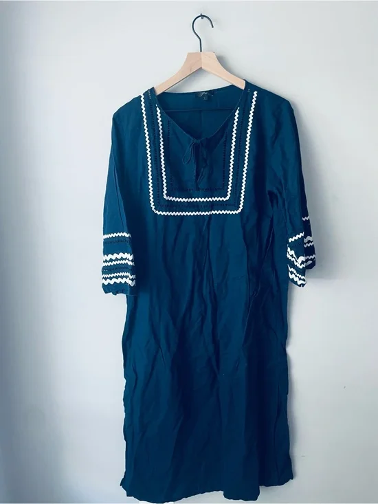 J. Crew Navy Swim Cover Dress