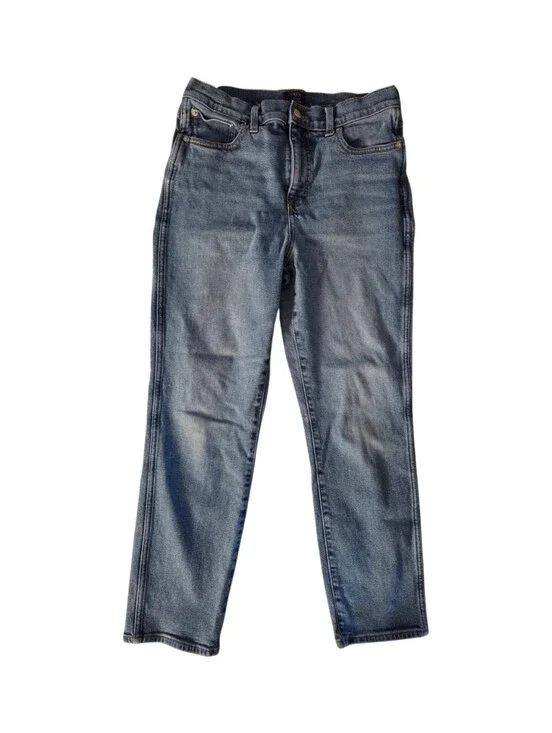 J Crew 90s Vintage Classic Straight Denim‎ Jeans Light Wash High Rise Size 29