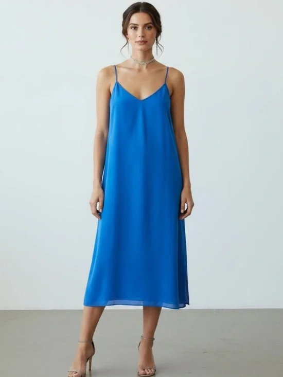 J.Crew Electric Blue Racer Back Dress w/Pockets