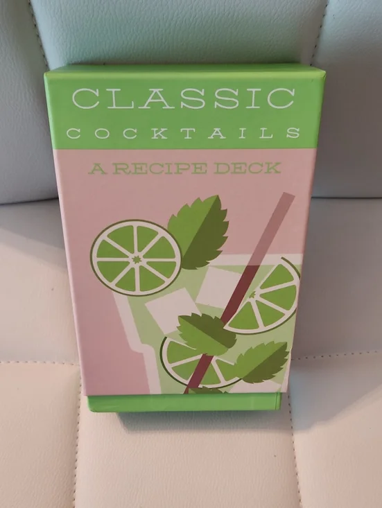 Eccolo Cocktail Recipe Deck - Pink & Lime Green Accents