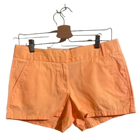 J. Crew Orange High Waist Shorts
