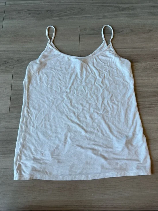 J Crew Basic White Tank Top Womens Medium