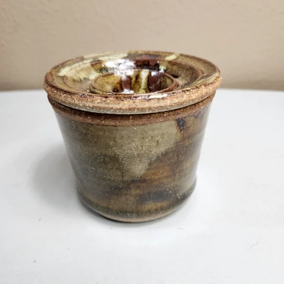Apex Pottery Stoneware Brutalist Egg Seperator
