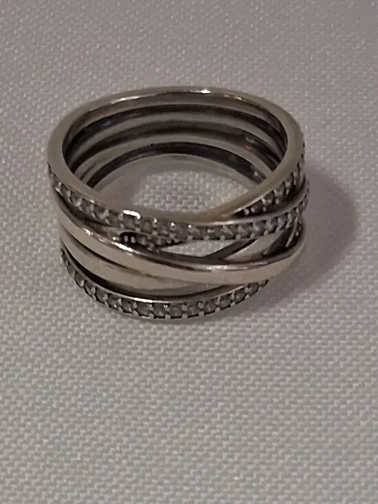 Pandora Sparkling & Polished Lines Ring – 190919CZ-56