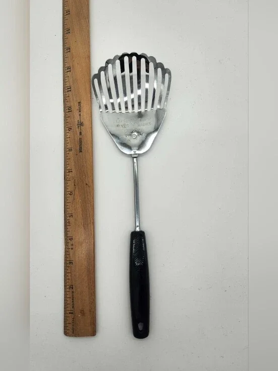 Vintage Foley 5-in-1 Kitchen Tool Masher Strainer Mixer Whisk Potato Masher