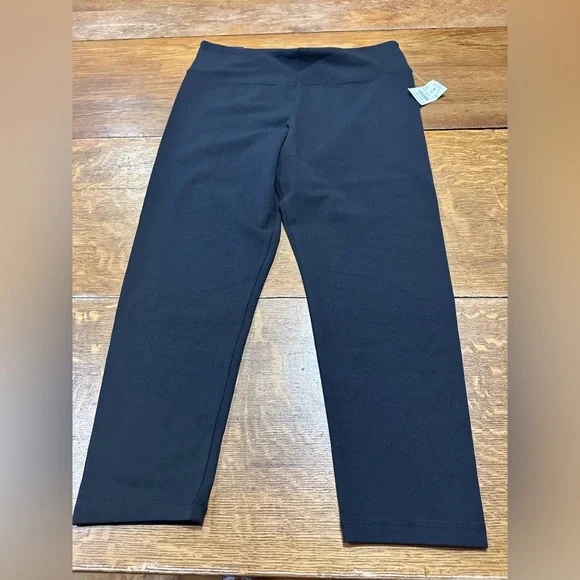 J. Crew Classic NWT black cropped‎ Leggings sz large