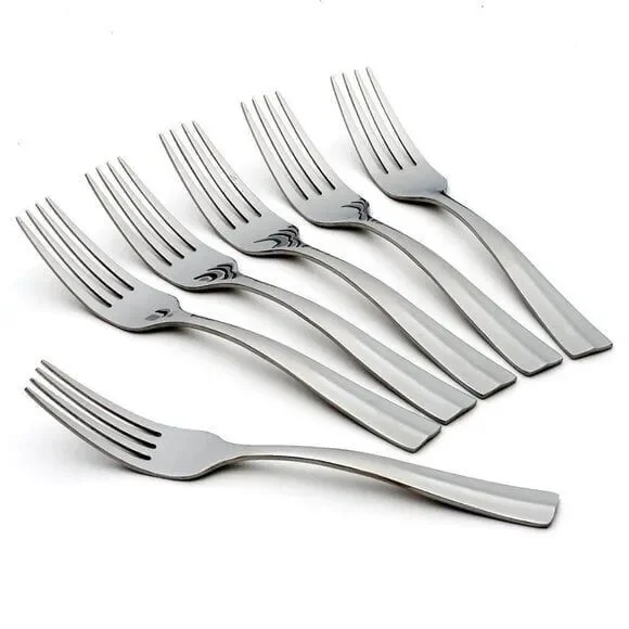Oneida Arc Stainless High Qualit Mirror Finish Flatware Dinner Forks, Set of 6