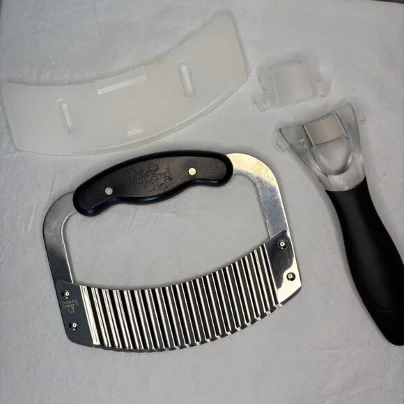 PAMPERED CHEF #1114 Kernal Cutter & 1063 Crinkle Cutter Meal Prep Healthy Chef
