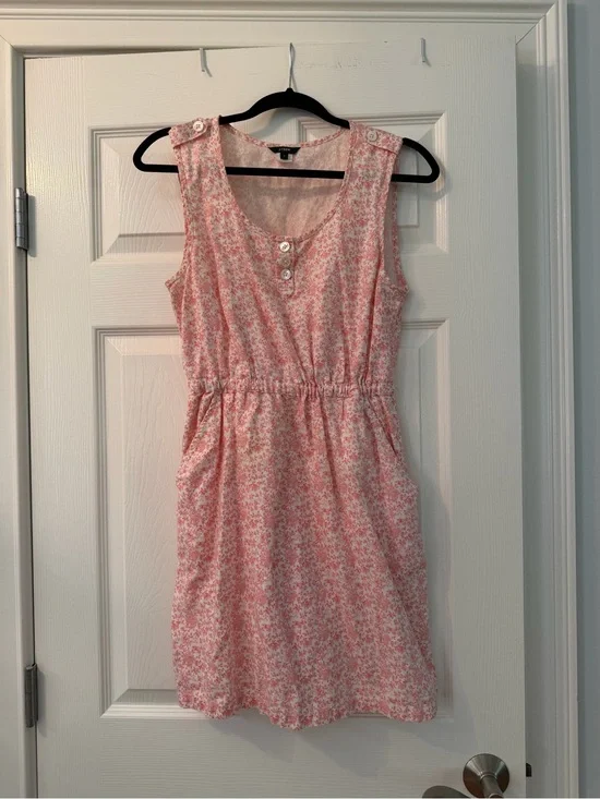 J. Crew Pink Floral Sleeveless Sundress