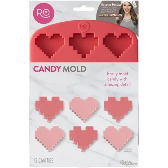 New WILTON Silicone HEART Candy MOLD *NIP*