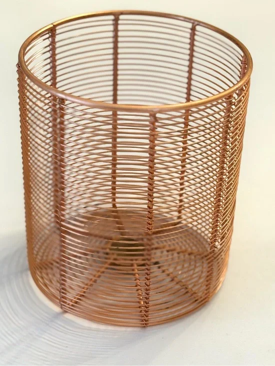 Anthropologie Copper Wire Utensil Holder