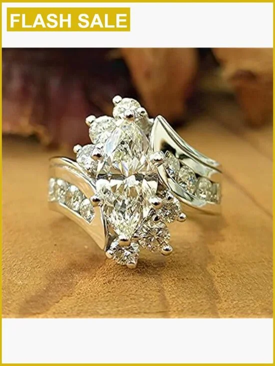 925 Sterling Silver Cubic Zirconia Eternity Band Ring Size 8