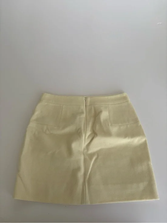 J. Crew Pale Yellow Mini Skirt