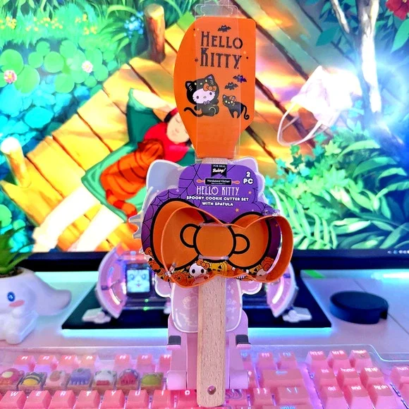 Hello Kitty Cutter Spatula Set 2 Pc 2024 Sanrio Halloween Spooky Cookie Baking