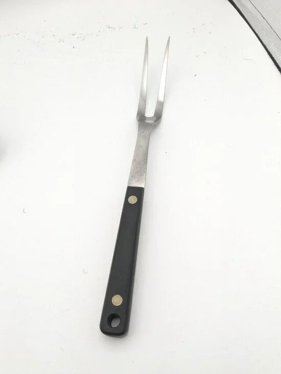Vintage Flint Arrowhead #1 Stainless USA Serving Meat Fork 12