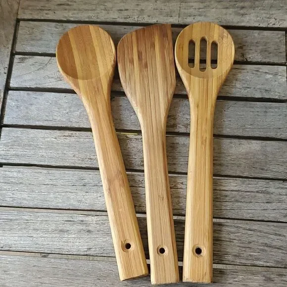 Bamboo Wooden Spoons and Spatula