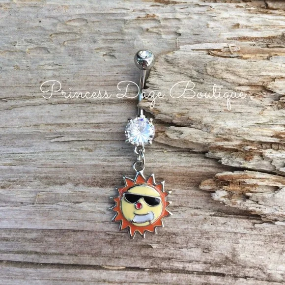 Cool Sun Belly Button Navel Ring‎