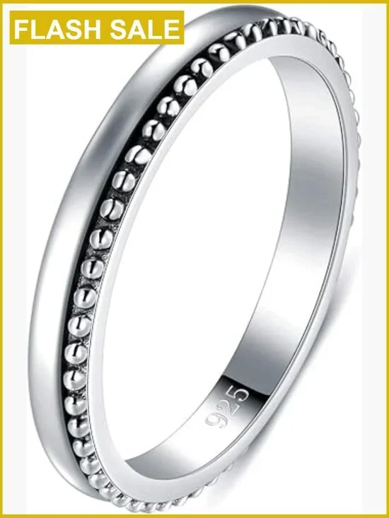 2mm Sterling Silver Stackable Ring Band Wedding Engagement Fine Jewelry Size