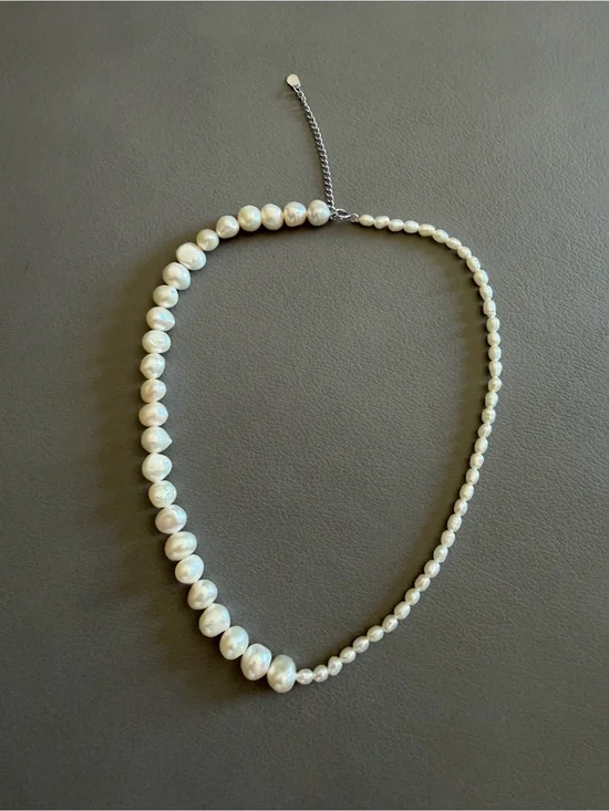 J Crew Fresh Water Pearl Beaded Necklace -  14” to  16” adjustable